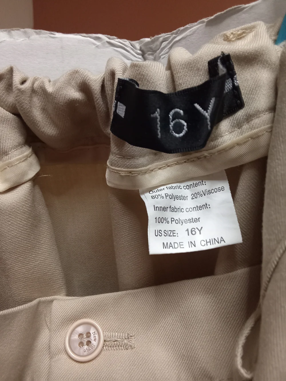 Boys Classic Cream Ivory Two-Piece Suit Jacket & Pants 16 B7